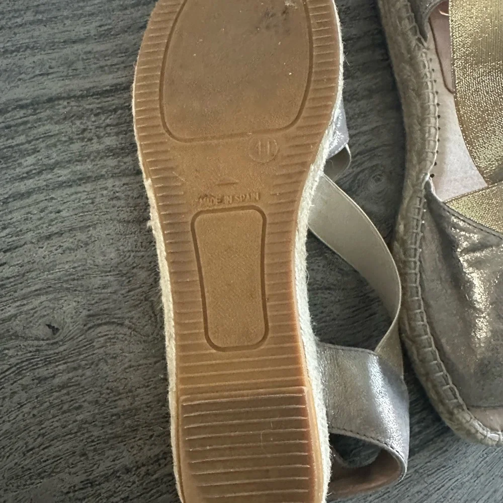 Kanna Metallic Silver and Gold Espadrilles